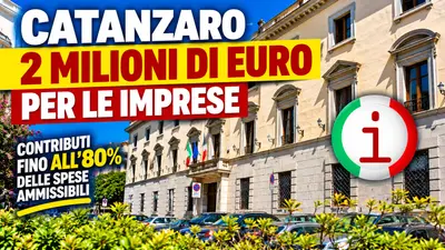 Catanzaro, 2 milioni di euro per le imprese: contributi fino all'80%