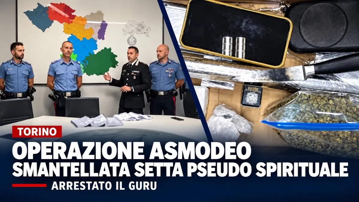 Operazione Asmodeo a Torino smantella setta pseudo spirituale e arresta il guru