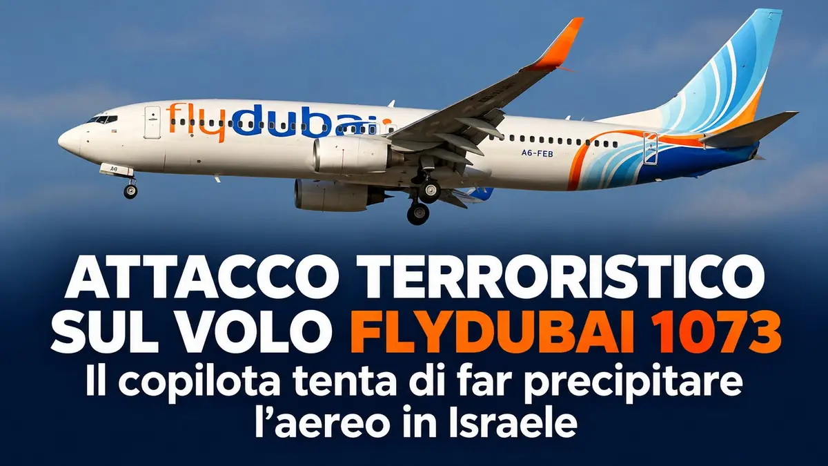 Attacco terroristico sul volo Flydubai 1073: il copilota tenta di far precipitare l'aereo in Israele