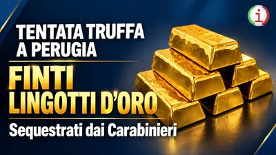 Tentata truffa a Perugia: finti lingotti d'oro sequestrati dai Carabinieri