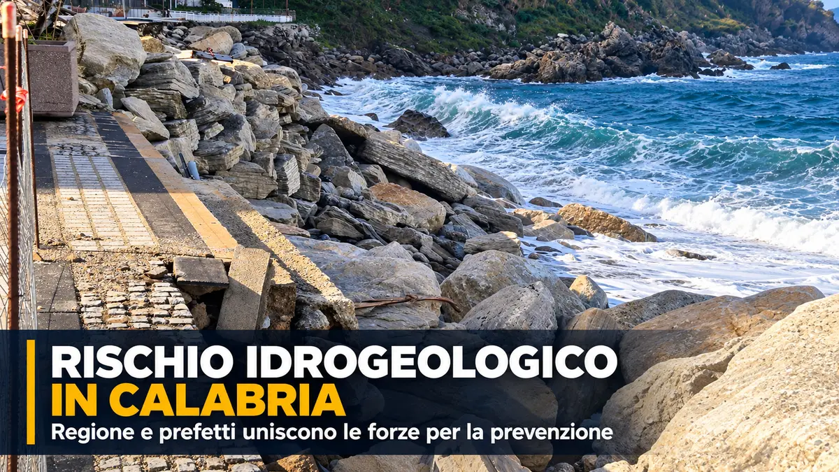 Rischio idrogeologico in Calabria: Regione e prefetti uniscono le forze per la prevenzione