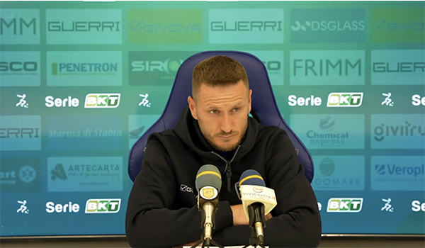 Juve Stabia - Catanzaro 35 giornata Abate carica l’ambiente partita decisiva al Menti. Video