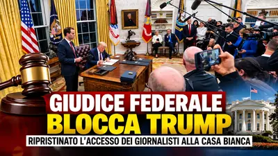 Giudice federale blocca Trump: ripristinato l'accesso dei giornalisti alla Casa Bianca