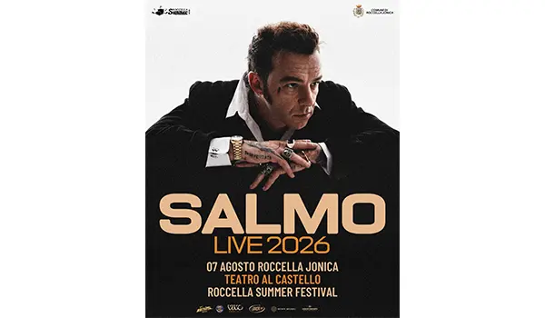 Roccella Summer Festival 2026, ci sarà anche Salmo sul palco del Teatro al Castello. Il concerto il prossimo 7 agosto