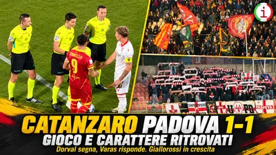 Catanzaro Padova 1-1 i giallorossi ritrovano gioco e carattere al Ceravolo