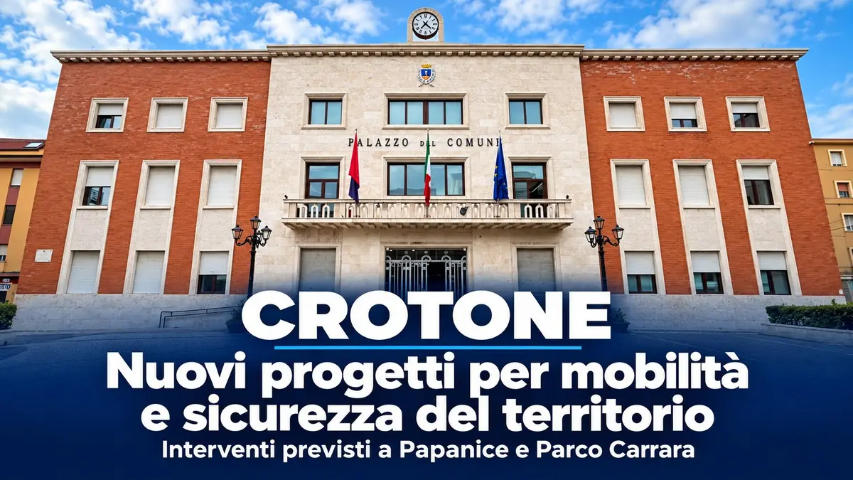 Crotone prepara nuovi interventi per la mobilità e la sicurezza di Papanice e Parco Carrara