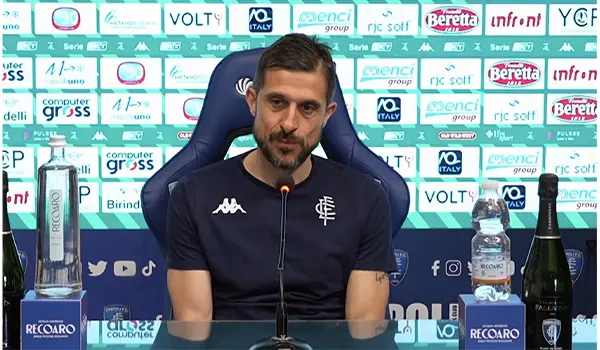 Catanzaro–Empoli, Dionisi nel pre-partita: “Dobbiamo reagire e dimostrare di essere all’altezza della classifica”