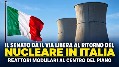 Il Senato dà il via libera al ritorno del nucleare in Italia con reattori modulari