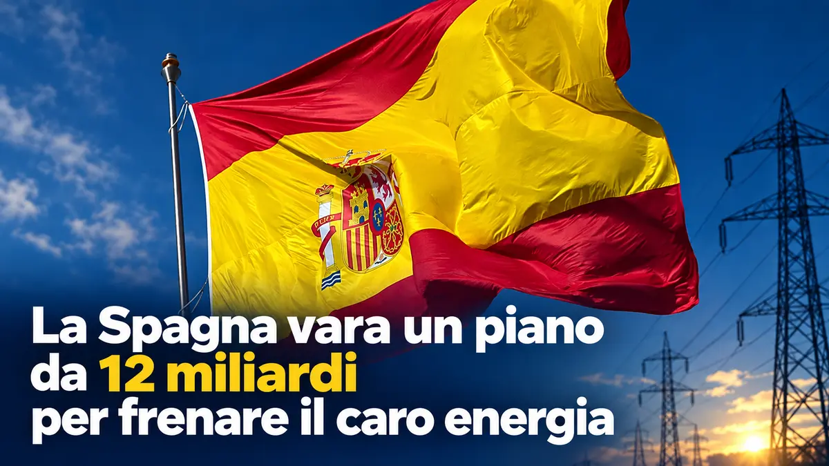 La Spagna vara un piano da 12 miliardi per frenare il caro energia