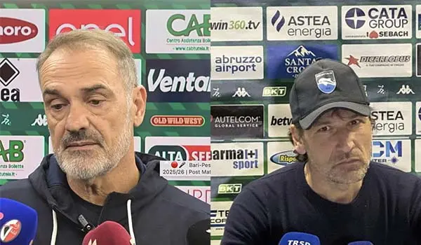 Bari–Pescara 1-1 | Post Match Vivarini vs Gorgone: analisi, dichiarazioni e clima dopo la gara
