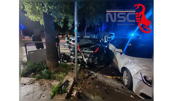 Incidente tra un’auto dei carabinieri e una BMW a Palermo, due militari feriti. La vicinanza di NSC Sicilia ai colleghi coinvolti
