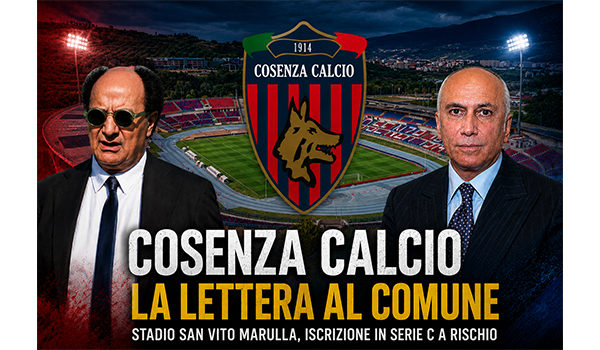 Cosenza Calcio e stadio San Vito Marulla, il club scrive al Comune
