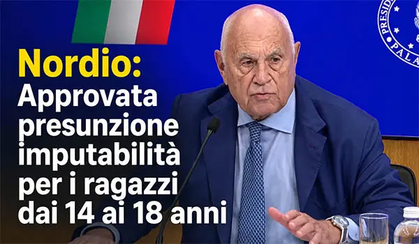. VideoNordio cambia le regole sull'imputabilità dei minori. Video