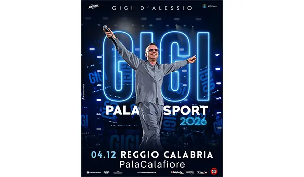 Gigi Palasport approda anche in Calabria. Il 4 dicembre il concerto al PalaCalafiore di Reggio Calabria