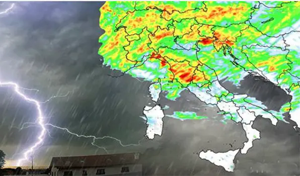 Avviso meteo Italia: da mercoledì estate in crisi con piogge, temporali e calo delle temperature