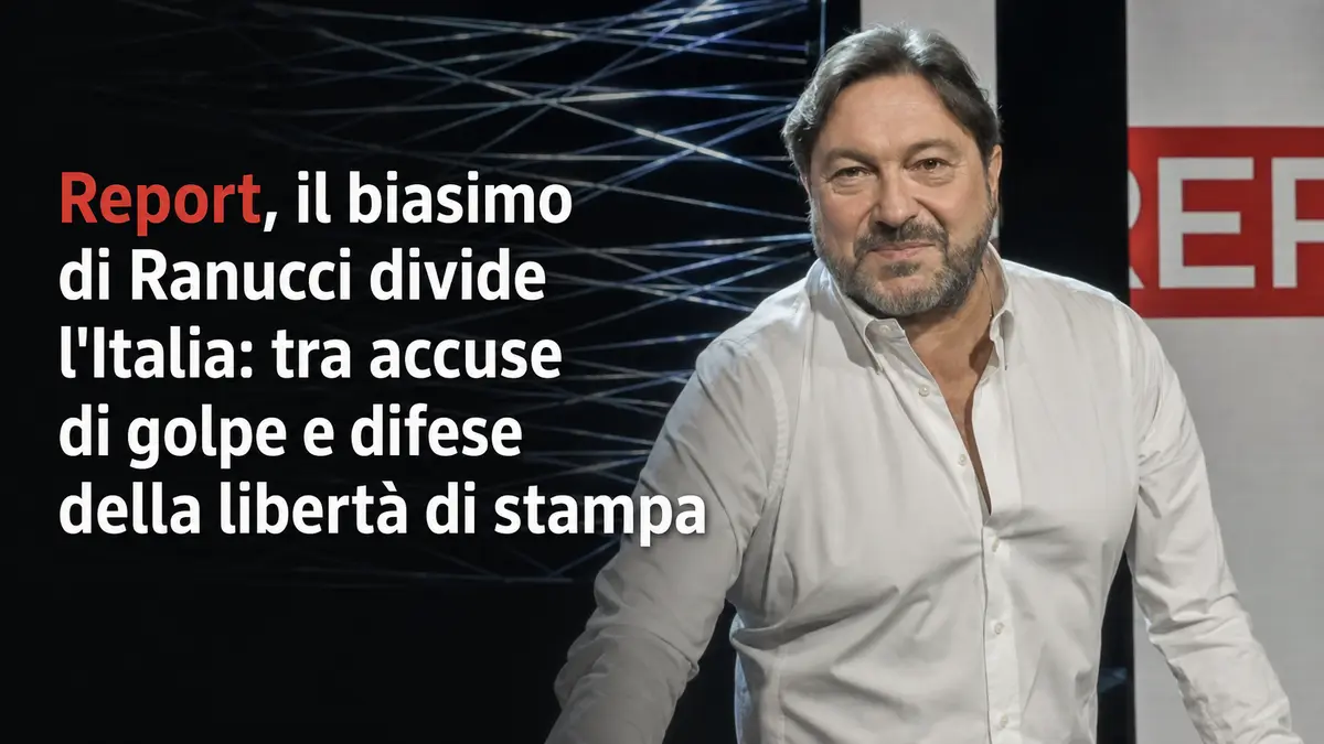 Report, il biasimo di Ranucci divide l'Italia: tra accuse di golpe e difese della libertà di stampa