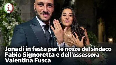 Jonadi in festa per le nozze del sindaco Fabio Signoretta e dell’assessora Valentina Fusca