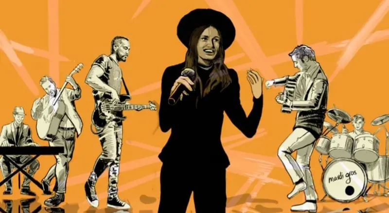 Sandcastle, il graphic musical sulle note dei Mardi Gras