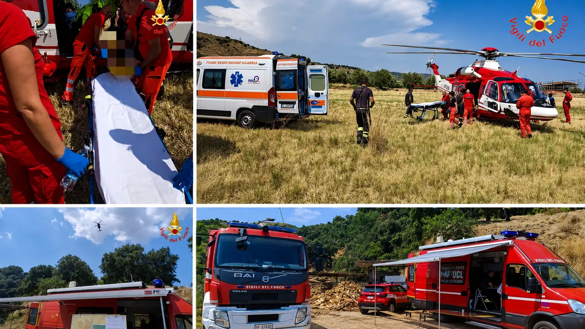 Montepaone, Stefano Corabi ritrovato vivo in una zona impervia e affidato al personale sanitario