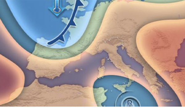 Meteo weekend e settimana di Natale: vortice afro-mediterraneo e perturbazioni atlantiche riportano piogge e neve
