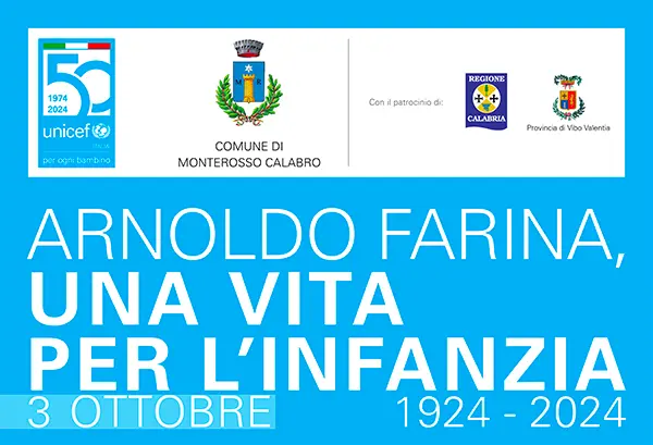 Monterosso Calabro celebra Arnoldo Farina: 100 Anni di Impegno per l'Infanzia