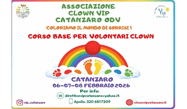 Diventa Clown di Corsia: a Catanzaro il Corso Base VIP del 6–7–8 Febbraio 2026