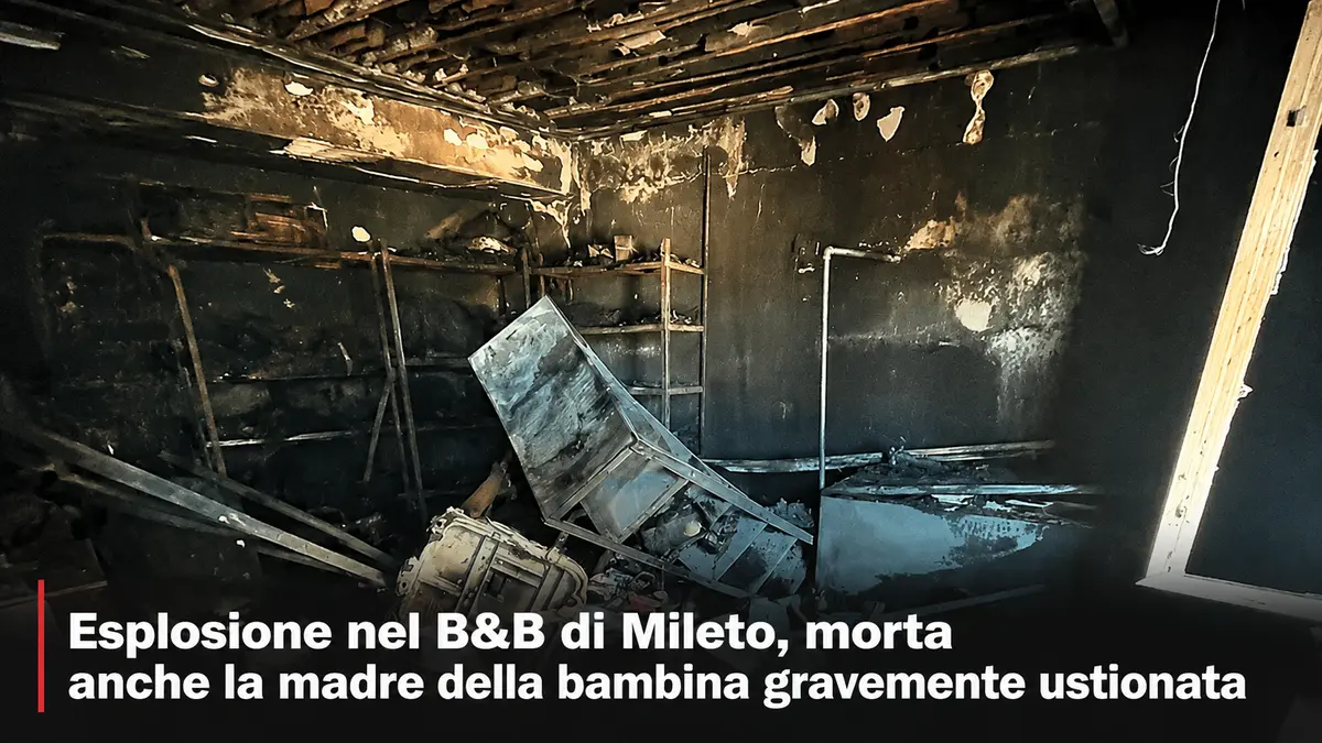 Esplosione nel B&B di Mileto, morta anche la madre della bambina gravemente ustionata