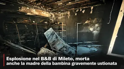 Esplosione nel B&B di Mileto, morta anche la madre della bambina gravemente ustionata