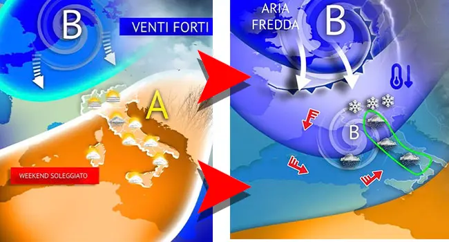 Previsione Meteo: sabato con l’Anticiclone, ma Domenica arriva il peggioramento