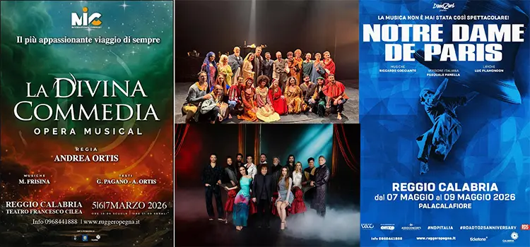 Ripartite le prenotazioni delle scuole per i due colossal “La Divina Commedia Opera Musical” e “Notre Dame de Paris” a Reggio Calabria