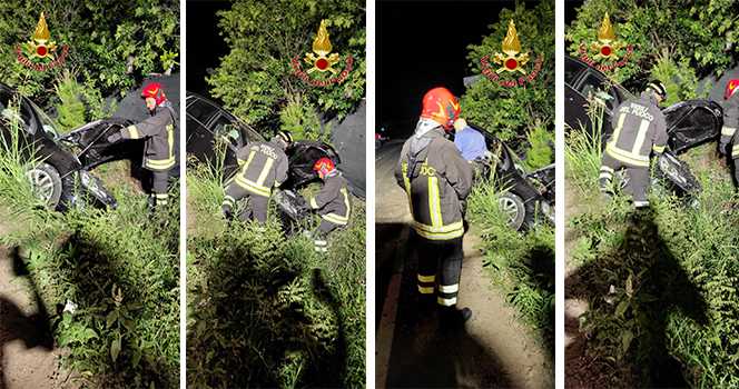 Incidente stradale sulla SP47 a Isola di Capo Rizzuto: bilancio due feriti, intervento dei Vvf