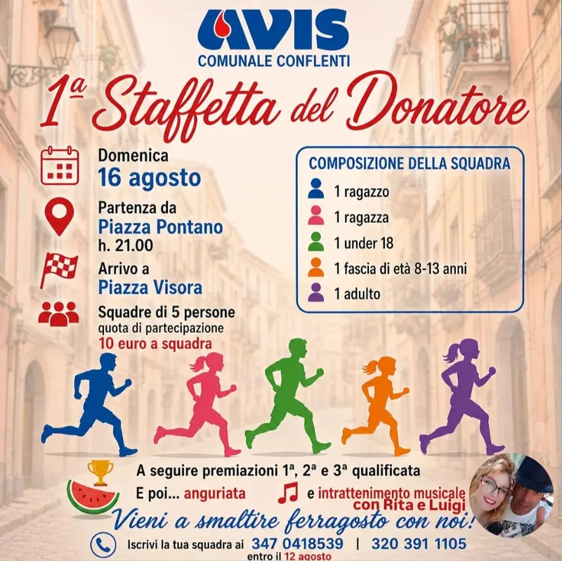 Conflenti (CZ), AVIS comunale promuove due eventi all'insegna dello sport e della solidarietà