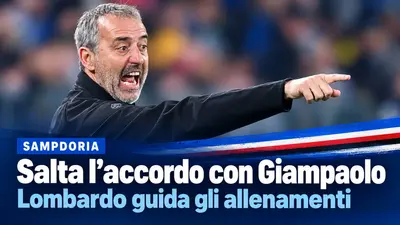 Sampdoria, salta l'accordo con Giampaolo: Lombardo guida gli allenamenti