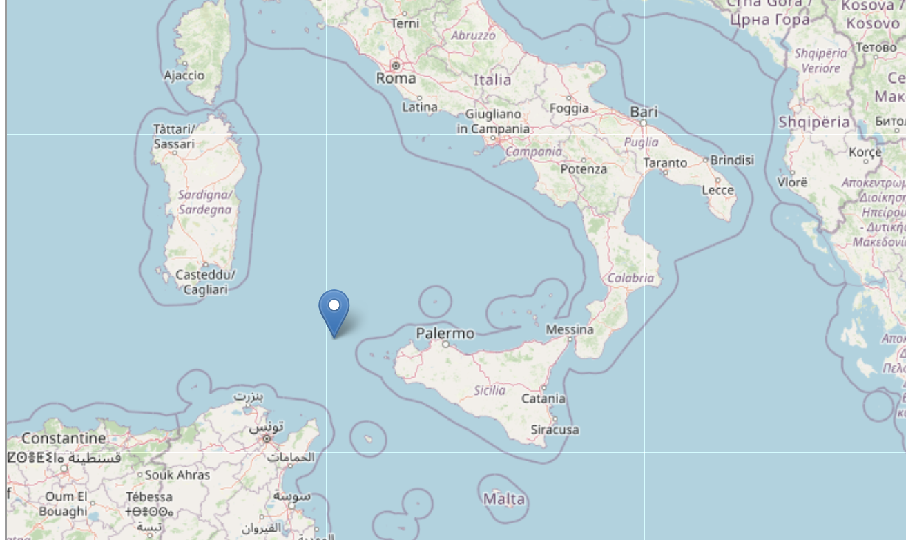 Terremoto nel Tirreno Meridionale di magnitudo 4.7