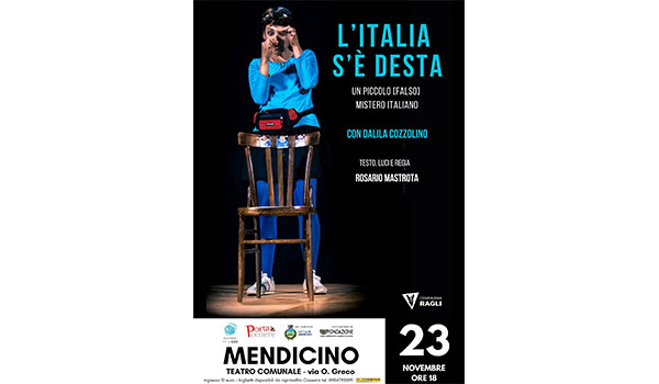 VIII edizione di Sguardi a Sud: al Teatro Comunale di Mendicino, va in scena “L’Italia s’è desta. Un piccolo [falso] mistero italiano”