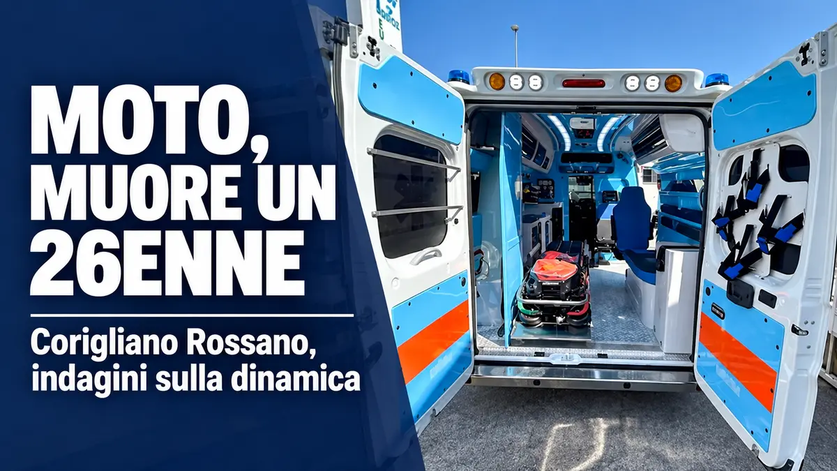 Incidente in moto a Corigliano Rossano, muore il 26enne Francesco Arturi