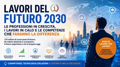 Lavori del futuro: professioni in crescita, lavori in calo e nuove competenze