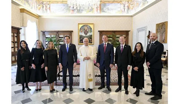 Papa Leone XIV incontra Rubio in Vaticano