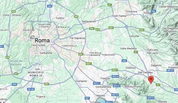 Terremoto a Roma: scossa di magnitudo 2.9 tra San Cesareo e Rocca Priora, nessun danno
