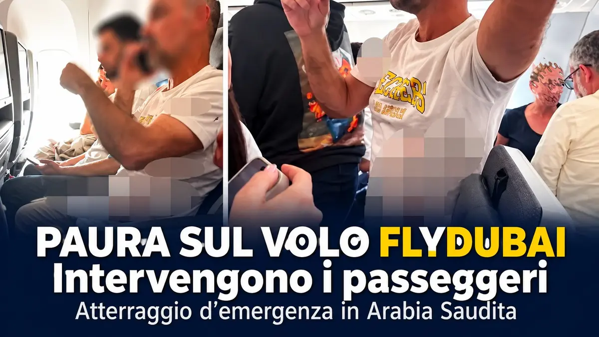 Volo FlyDubai a Tabuk dopo l’emergenza in cabina intervengono i passeggeri