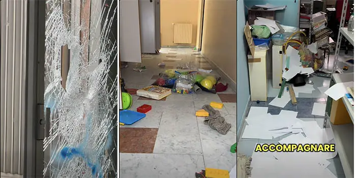 Catanzaro, vandalismo in una scuola dell’infanzia: raid notturno devasta aule e giochi dei bambini. Video