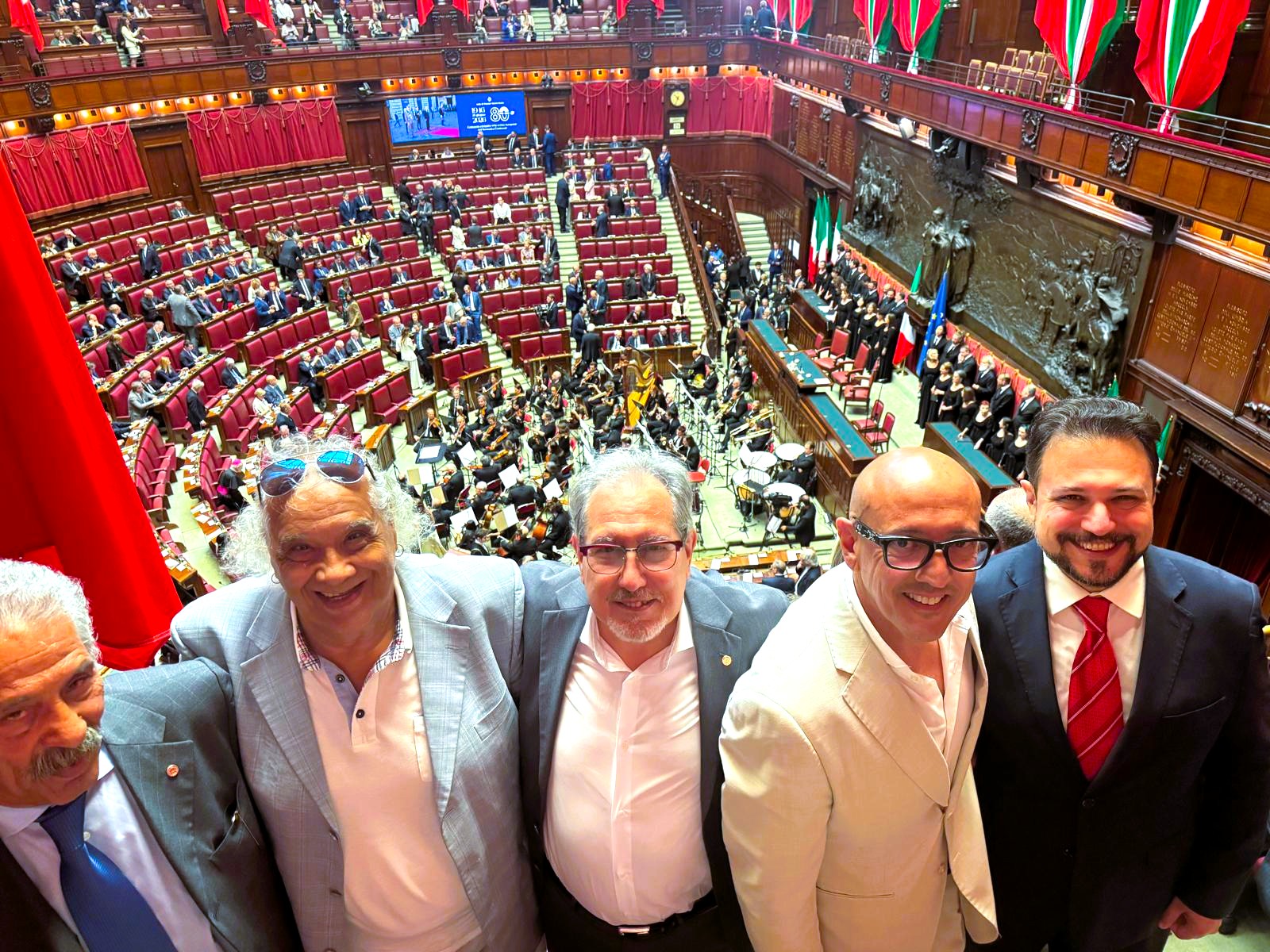 Il Segretario Nazionale, Mario Calì, guida la delegazione del PSDI a Montecitorio nell'ottantesimo anniversario della storica elezione alla presidenza dell'Assemblea Costituente