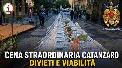 Cena Straordinaria a Catanzaro viabilità modificata e divieti nel centro storico