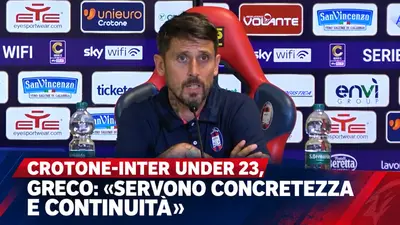 Crotone Inter Under 23, Greco prepara la sfida: «Servono concretezza e continuità» Video