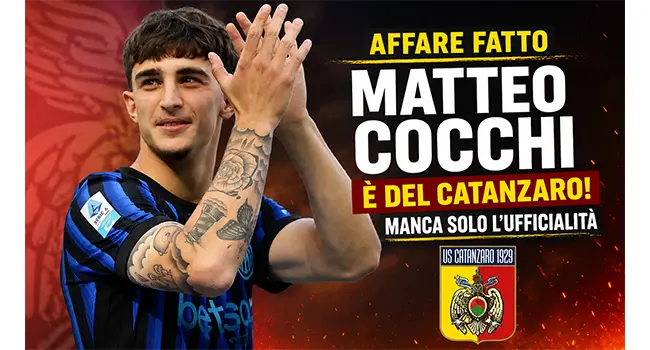 Catanzaro Calcio, Matteo Cocchi a un passo dalla firma: dall'Inter è pronto a vestire il giallorosso