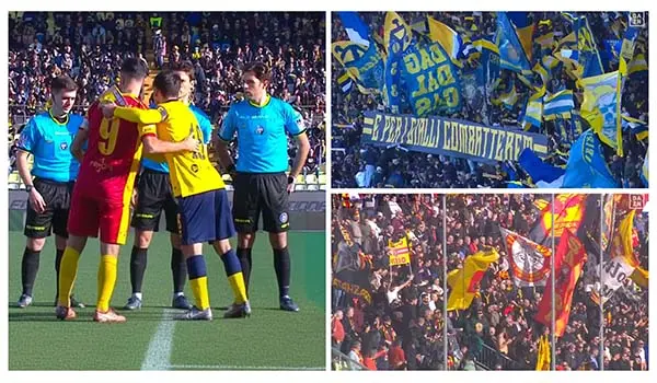 Modena-Catanzaro 1-2. Prima le palle  inattive di Mendes ed Antonini, poi il rigore di Pittarello per il sorpasso  finale