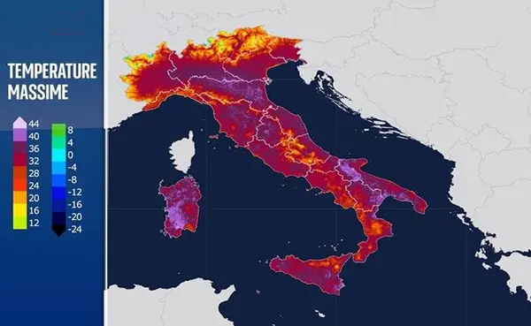 Previsioni Meteo: ultimi temporali, poi arriva la fiammata africana con temperature fino a 40°c