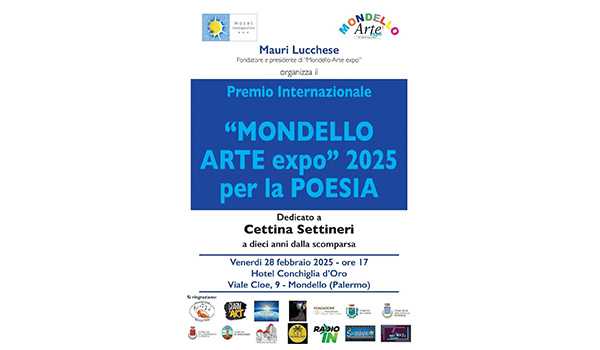 All’Hotel Conchiglia d’Oro il Premio Internazionale “Mondello Arte Expo” per la Poesia ideato da Mauri Lucchese