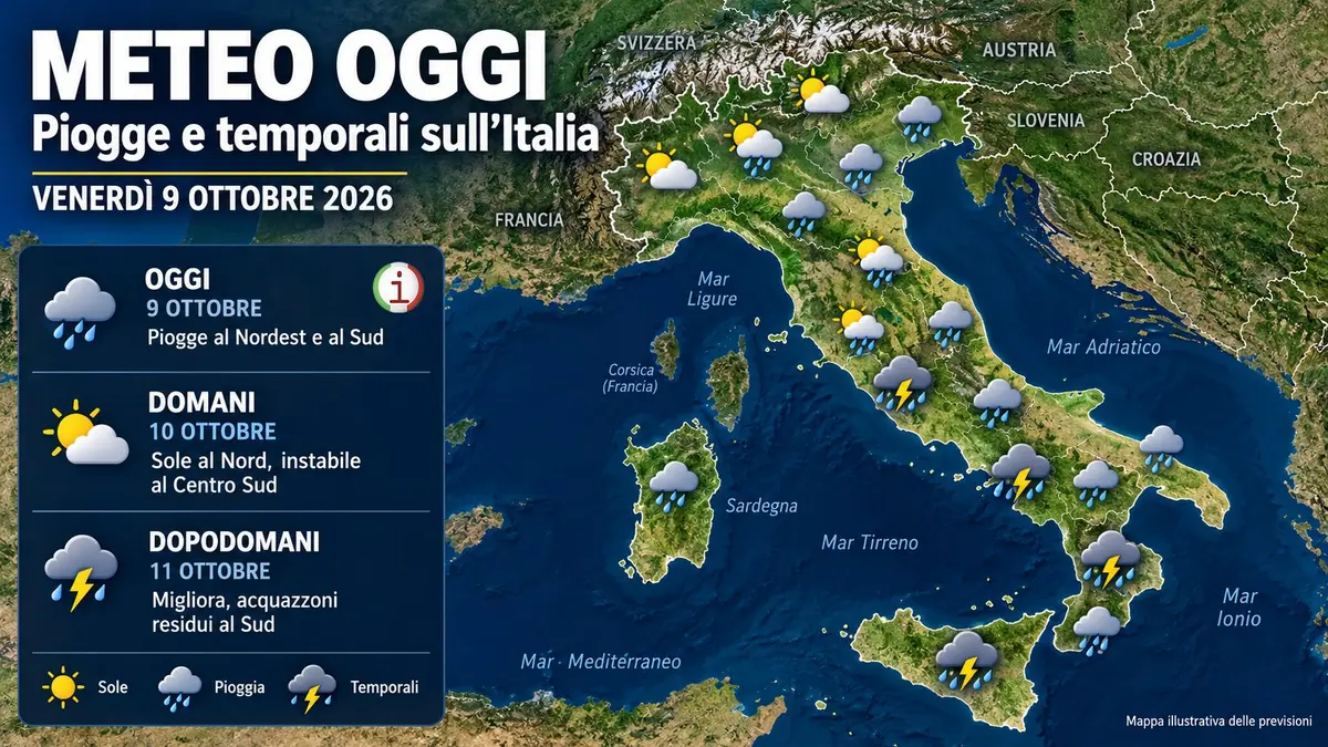 Meteo Italia piogge e temporali fino a sabato poi il weekend cambia volto