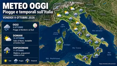 Meteo Italia piogge e temporali fino a sabato poi il weekend cambia volto